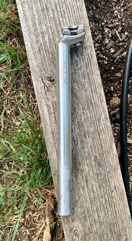 Shimano XTR SP-M910 Seatpost 27.2mm Silver 330mm | Rad Bazaar