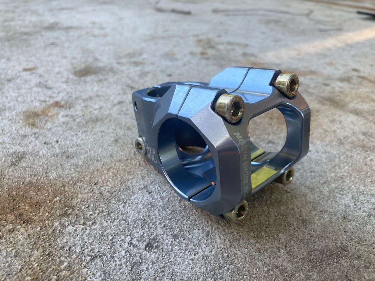 North Shore Billet Overlord Stem 35mm bar clamp | Rad Bazaar